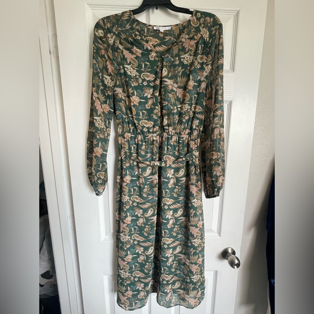 DR2 Floral Green Dress